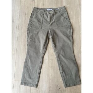 Judy Blue Women's Size 16W JB88193C Slim Fit Carpenter Jeans Khaki Green